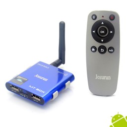 Jesurun MT-05 Android TV Box A31S Quad Core 2GB 8GB Android 4.2 Remote Control TF Card- Black